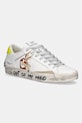 Crime London CHELSEA sneakers da uomo in pelle bianco 77051PP8.10