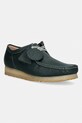 Clarks Originals Wallabee RB mokasyny męskie skórzane zielony 26185656