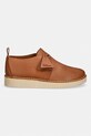 Clarks Originals DesertTrek2026 mokasyny męskie skórzane 26185773 brązowy SS26