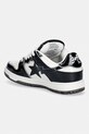 Scarpe A Bathing Ape SK8 STA BOLD #1 sneakers da uomo in pelle 0ZXSHM313911Q nero