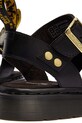 Dr. Martens sandále rimanky kožené Gryphon čierna DM42329001