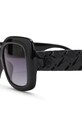 Kurt Geiger London okulary przeciwsłoneczne kwadratowe damskie Kensington czarny 5510100679