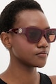 Akcesoria Burberry okulary przeciwsłoneczne kocie oczy damskie 0BE4492 bordowy