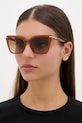 Emporio Armani slnečné okuliare dámske hnedá 0EA4273BU