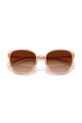 Coach okulary przeciwsłoneczne kocie oczy damskie 0HC7187 pomarańczowy