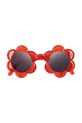 Dziewczynka Konges Sløjd okulary przeciwsłoneczne dziecięce SUNGLASSES JUNIOR FLOWER KS102799.PPY2 czerwony