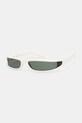 Rick Owens DRKSHDW okulary przeciwsłoneczne Fog jednolita beżowy RG0000009.GPRLFS