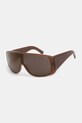 MM6 Maison Margiela okulary przeciwsłoneczne MARGIELA MASK BROWN brązowy IPFD