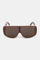MM6 Maison Margiela okulary przeciwsłoneczne MARGIELA MASK BROWN IPFD brązowy SS26