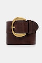 Weekend Max Mara pasek skórzany ALACCATO brązowy 2615501064600