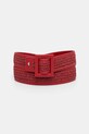 Weekend Max Mara pasek damski z imitacji skóry ABOCCA czerwony 2615501015600