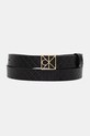 Calvin Klein pasek imitacja skóry licowej czarny LV04F7063G