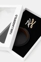 Karl Lagerfeld pasek skórzany dwustronny K/AUTOGRAPH czarny B1W33044