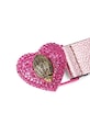 Akcesoria Kurt Geiger London pasek skórzany dwustronny 5411298109 różowy