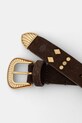 Hoss Intropia pasek zamszowy 5023069 brązowy SS26