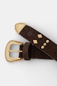 Semišový opasok Hoss Intropia 5023069 hnedá SS26