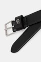 Tommy Hilfiger pasek damski skórzany AW0AW18651 czarny SS26