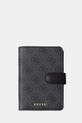 Калъф за паспорт и етикет за багаж Guess GFBOXW.P6201 сив SS26