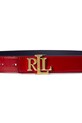 Akcesoria Lauren Ralph Lauren pasek dwustronny damski skórzany 412P10211 czerwony