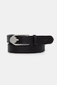 Kožený pásek Karl Lagerfeld Jeans černá B2W33009