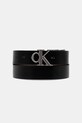 Calvin Klein pasek dwustronny imitacja skóry licowej czarny LV04D7049G