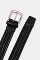 Barbour pasek pleciony damski skórzany MAC0486 czarny SS26