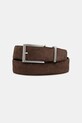 Trussardi pasek zamszowy imitacja skóry licowej brązowy B311B000033N