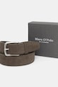 Akcesoria Marc O'Polo pasek męski zamszowy 5000011537 brązowy