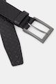 Karl Lagerfeld pasek skórzany 562426.815300 czarny SS26