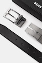 Аксессуары Кожаный ремень со сменными бляхами BOSS 50563955 чёрный