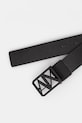Armani Exchange pasek męski skórzany XM002659.AF22849 czarny SS26