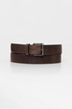 HUGO pasek męski skórzany Geffrey_Sz35 brązowy 50563654