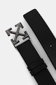 Off-White pasek skórzany męski OMRB14GS26LEA003 czarny SS26