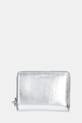 Calvin Klein portfel imitacja skóry licowej srebrny LV04F1103G