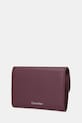 Calvin Klein portfel skórzany LV04F1116G bordowy SS26