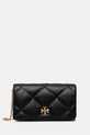 Tory Burch torebka skórzana Kira Diamond skóra licowa czarny 162139.001