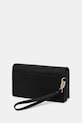 Akcesoria Karl Lagerfeld portfel skórzany K/SIGNATURE B1W32033 czarny