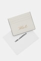Δερμάτινη θήκη για κάρτες Karl Lagerfeld K/SIGNATURE λευκό B1W32034