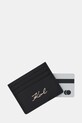 Akcesoria Karl Lagerfeld etui na karty skórzane K/SIGNATURE B1W32034 czarny