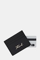 Doplnky Kožené puzdro na karty Karl Lagerfeld K/SIGNATURE B1W32034 čierna