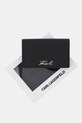 Karl Lagerfeld portfel skórzany K/SIGNATURE B1W32035 czarny