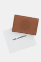 Kožená peňaženka Karl Lagerfeld K/CIRCLE B1W32028 hnedá