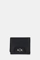 Denarnica Armani Exchange Imitacija zrnatega usnja črna XW001595.AF19892