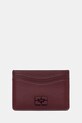 GANNI etui na karty B3010087 Planet friendly bordowy B3010087