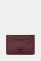 GANNI etui na karty B3010087 Planet friendly bordowy B3010087