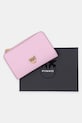 Pinko portfel skórzany 106206.A0F1 różowy