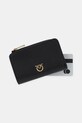Pinko portfel skórzany czarny 106206.A0F1