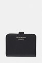 Emporio Armani portfel skórzany skóra licowa czarny EW003034.AF19568