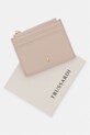 Trussardi etui na kartę skórzane beżowy I023E000129N