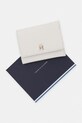 Tommy Hilfiger portfel damski z imitacji skóry AW0AW18484 beżowy